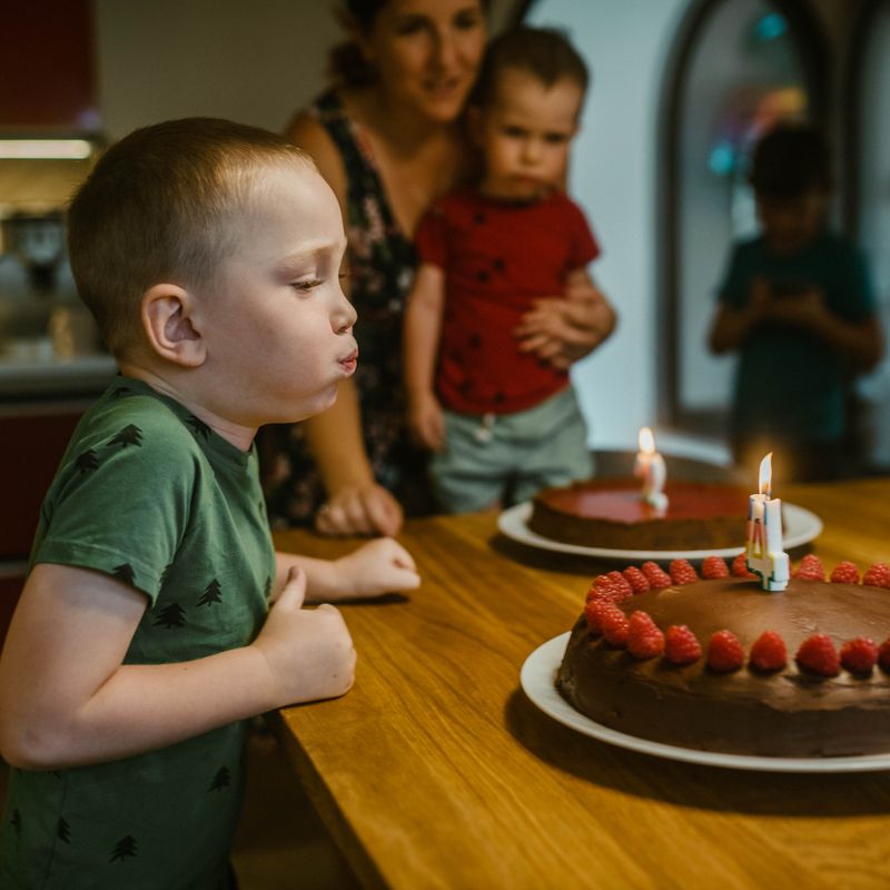 A child at a birthday party